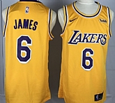 Lakers 6 Lebron James Yellow Edition Nike Swingman Jersey YP,baseball caps,new era cap wholesale,wholesale hats